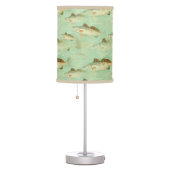 Gone Fishing Kid Fisherman Bedroom Table Lamp (Right)