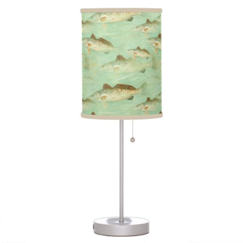 Gone Fishing Kid Fisherman Bedroom  Table Lamp