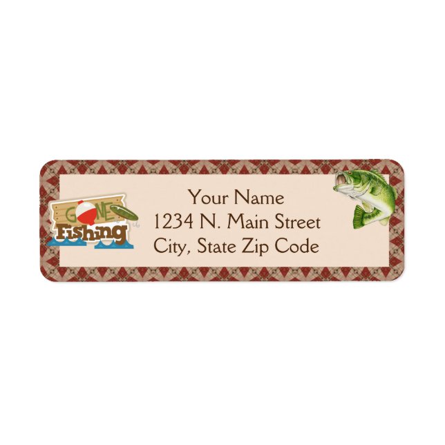 Gone Fishing Label (Front)