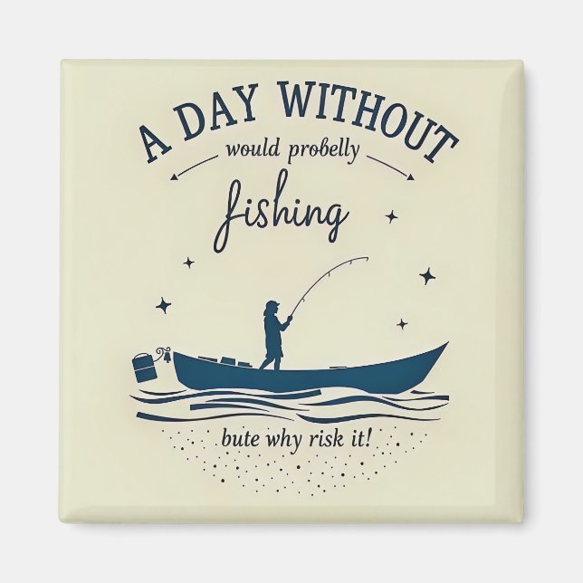 Gone Fishing Magnet (Front)