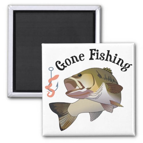 Gone Fishing Magnet