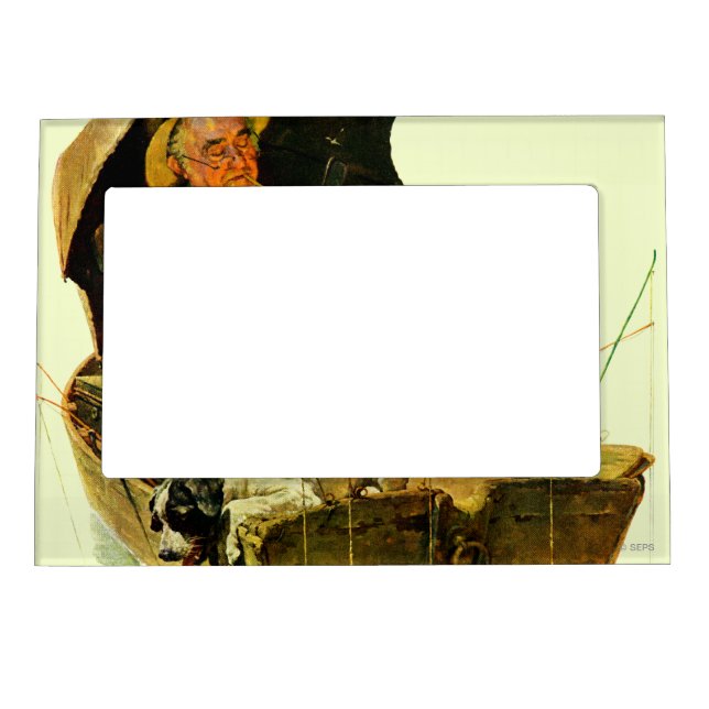 Gone Fishing Magnetic Picture Frame (Front)