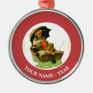 Gone Fishing Metal Ornament