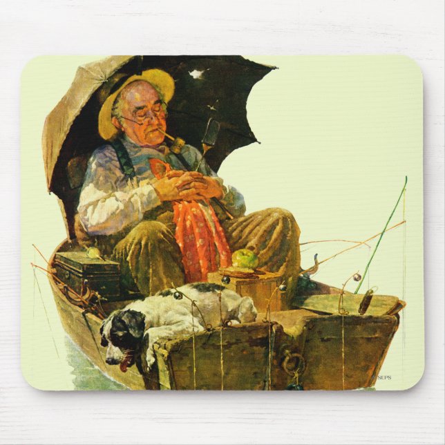 Gone Fishing Mouse Pad (Front)