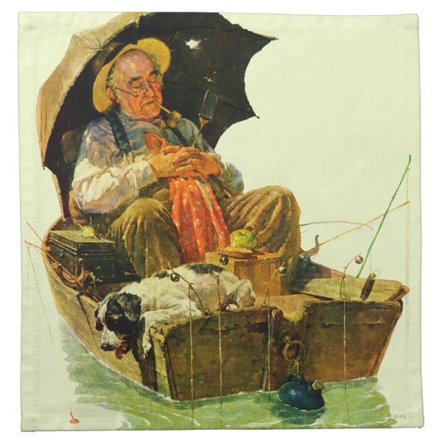 Gone Fishing Napkin (Front)