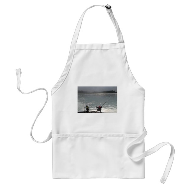 Gone Fishing No Work Today Adult Apron (Front)
