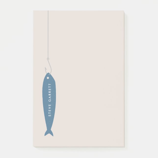 Gone Fishing Notepad - Cobalt (Front)