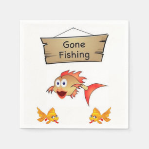 Gone Fishing Paper Napkins