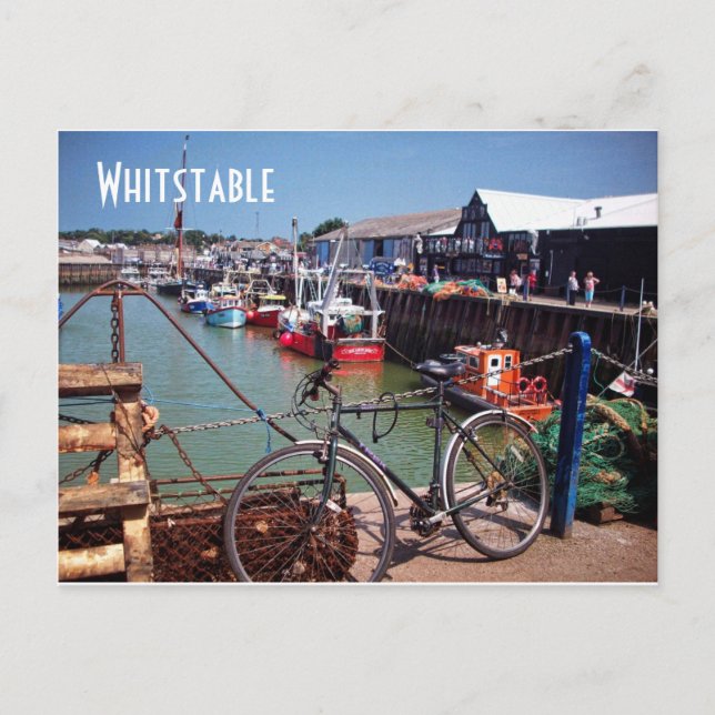 Gone Fishing Picturesque Whitstable Kent Image Postcard (Front)