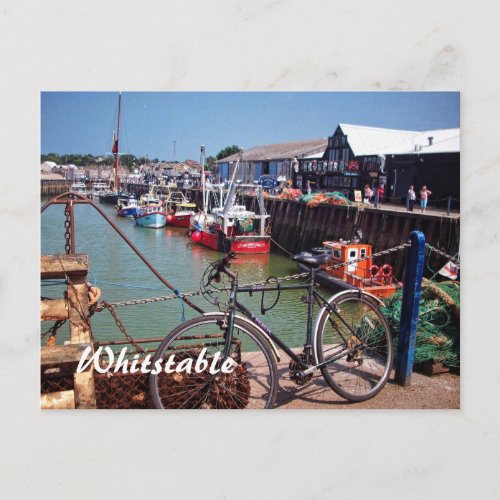 Gone Fishing Picturesque Whitstable Kent  UK Postcard