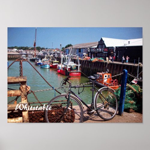 Gone Fishing Picturesque Whitstable Kent  UK Poster