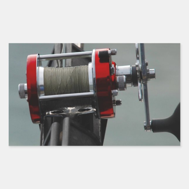 Gone Fishing Rectangular Sticker (Front)