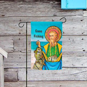 Gone Fishing (St. Andrew) Garden Flag