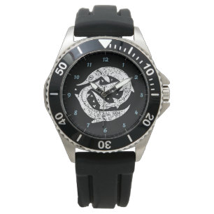 GONE FISHING STURGEON WOODCUT WATCH