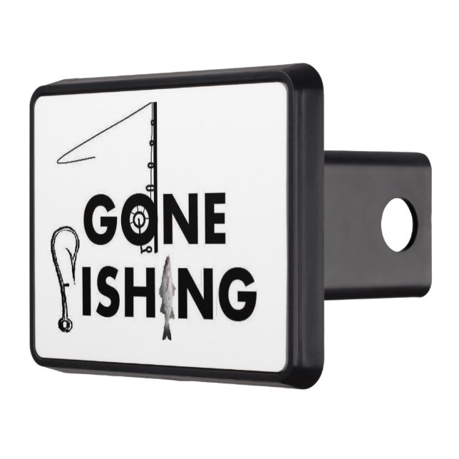 ***GONE FISHING*** SUPER COOL HITCH COVER (Left)