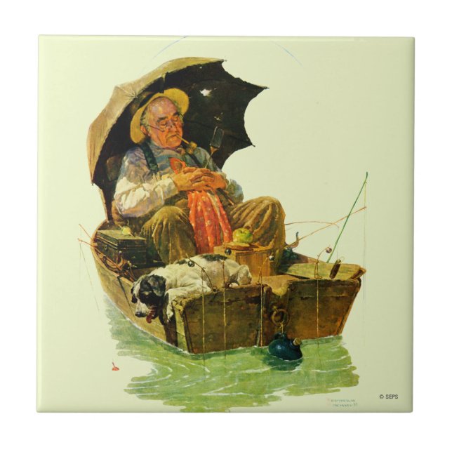 Gone Fishing Tile (Front)