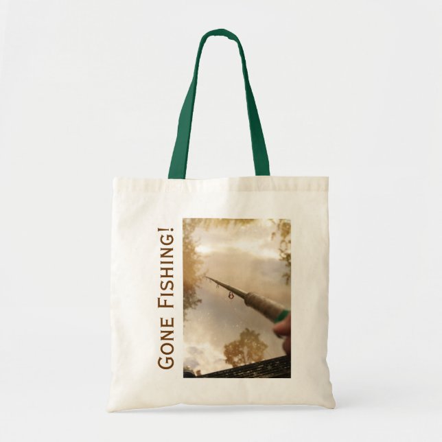 Gone Fishing Tote Bag (Front)