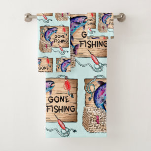 Gone Fishing towel set