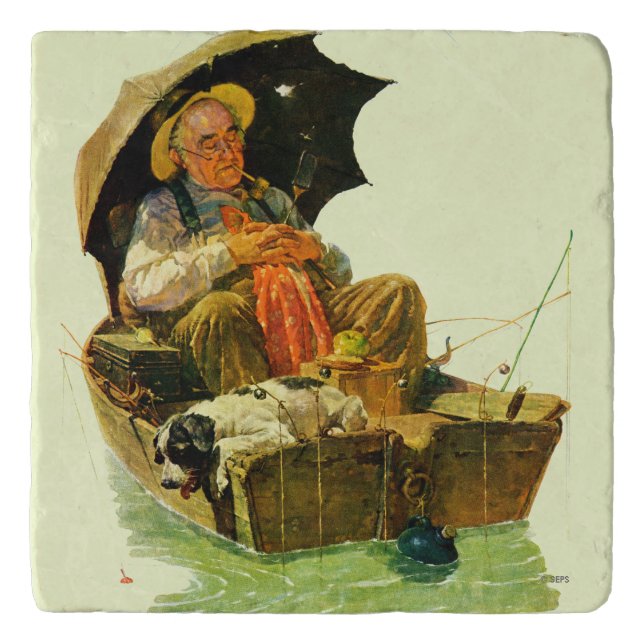 Gone Fishing Trivet (Front)