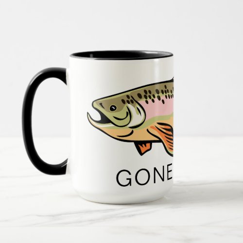 Gone Fishing Trout Mug