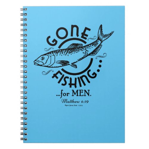Gone Fishing Tumbler Notebook