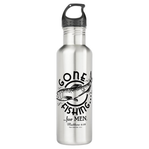 Gone Fishing Tumbler Stainless Steel Water Bottle