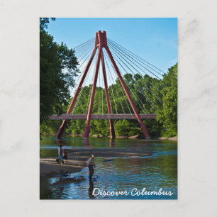 Gone Fish'n in East Fork White River Postcard