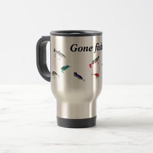 Gone Fisnin Travel Mug