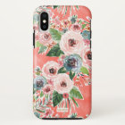GONE FLORAL Feminine Coral Rose Print