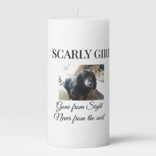 Gone From Sight Pet Tribute Pillar Candle
