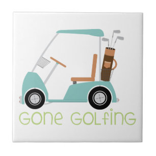 Gone Golfing Ceramic Tile