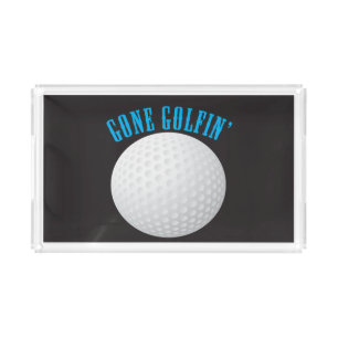 Gone Golfing ⛳🎁 Golf Ball  Golfer Acrylic Tray