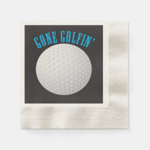 Gone Golfing ⛳🎁 Golf Ball  Golfer Paper Napkins