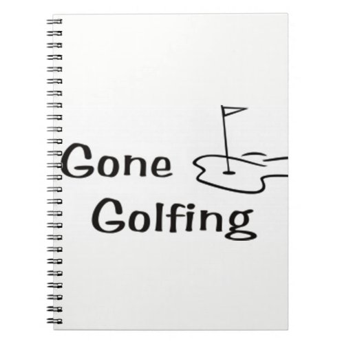 GONE GOLFINGSPIRAL NOTEBOOK