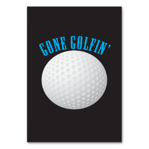 Gone Golfing Table Number
