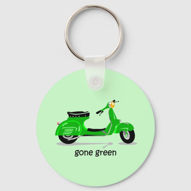 gone green scooter keychain (Front)