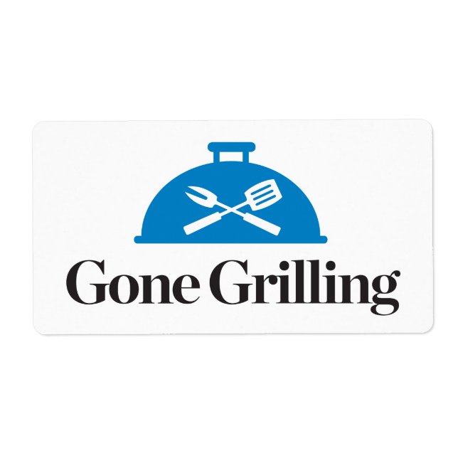 Gone Grilling Label (Front)