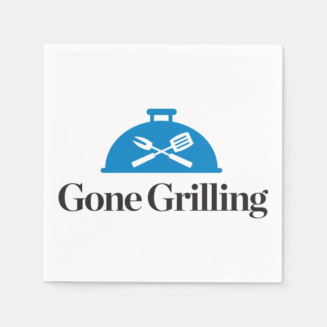 Gone Grilling Paper Napkins (Front)