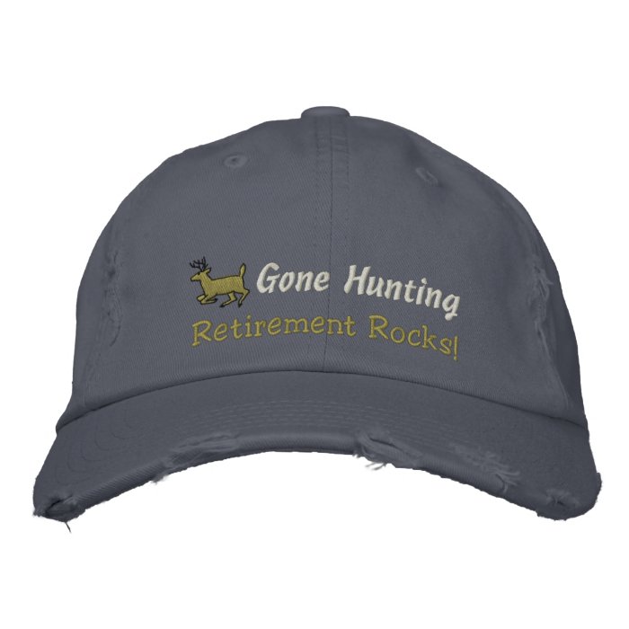 Gone Hunting Embroidered Hat