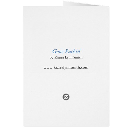 Gone Packin' Card (Back)