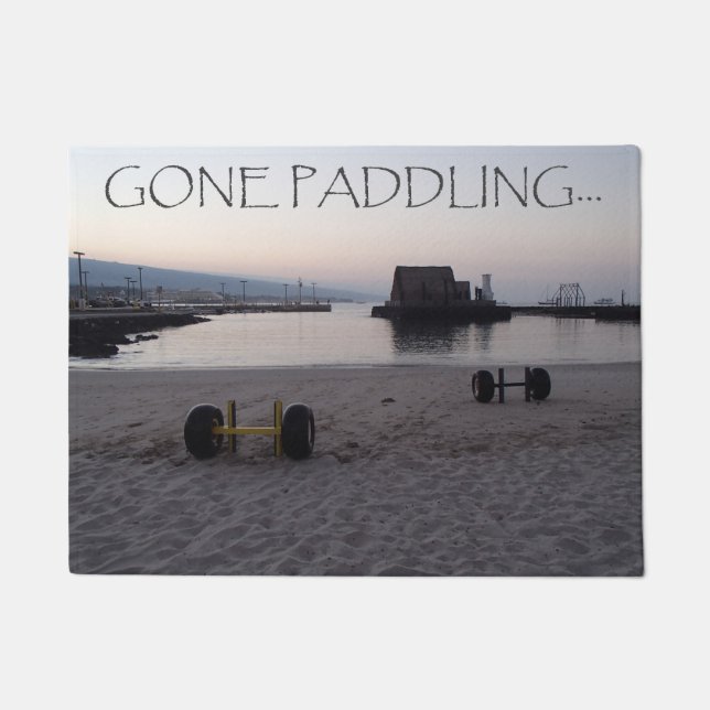 Gone Paddling Doormat (Front)