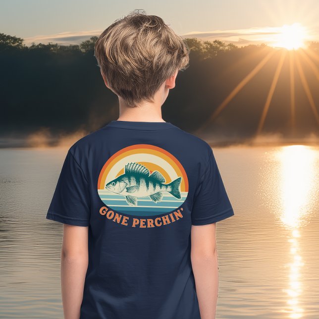 Gone Perchin Fishing for Perch Sunrise to Sunset Tri-Blend Shirt (Creator Uploaded)