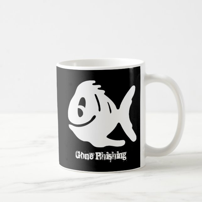Gone Phishing funny Coffee Mug (Right)