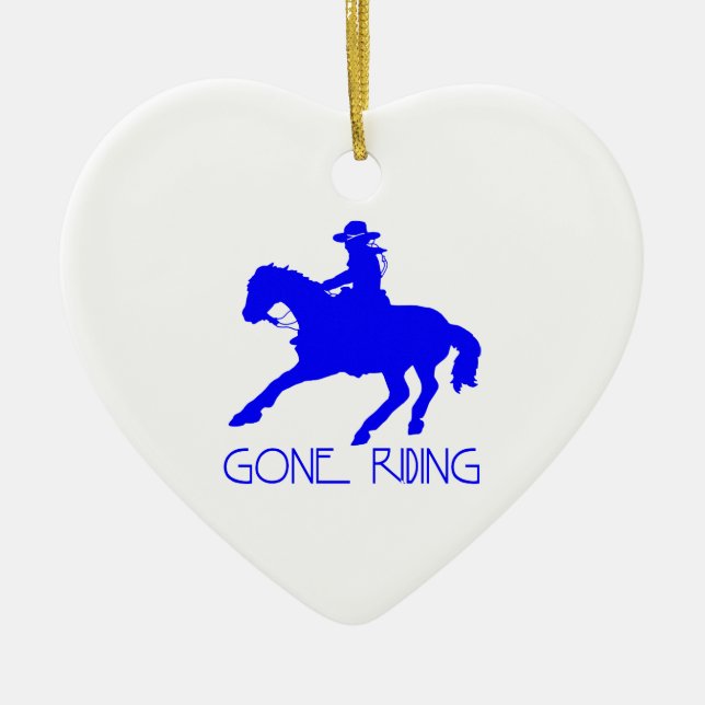 GONE RIDING CHRISTMAS ORNAMENT (Front)