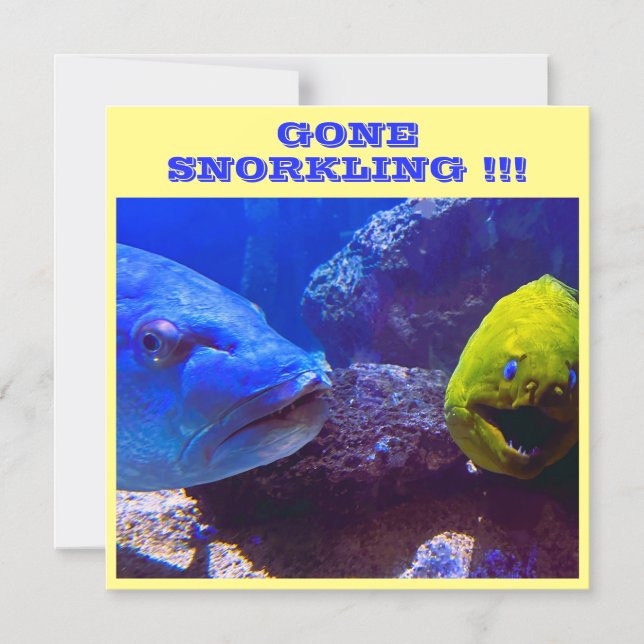 GONE SNORKLING CRUISE SHIP DOOR MAGNET (Front)