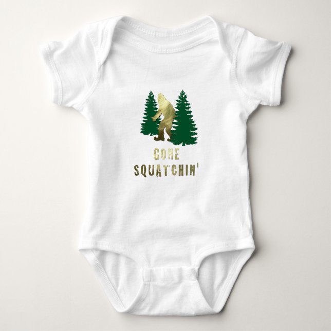 Gone Squatchin' Baby Bodysuit (Front)