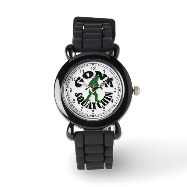 Gone Squatchin  bigfoot logo Watch (Front)
