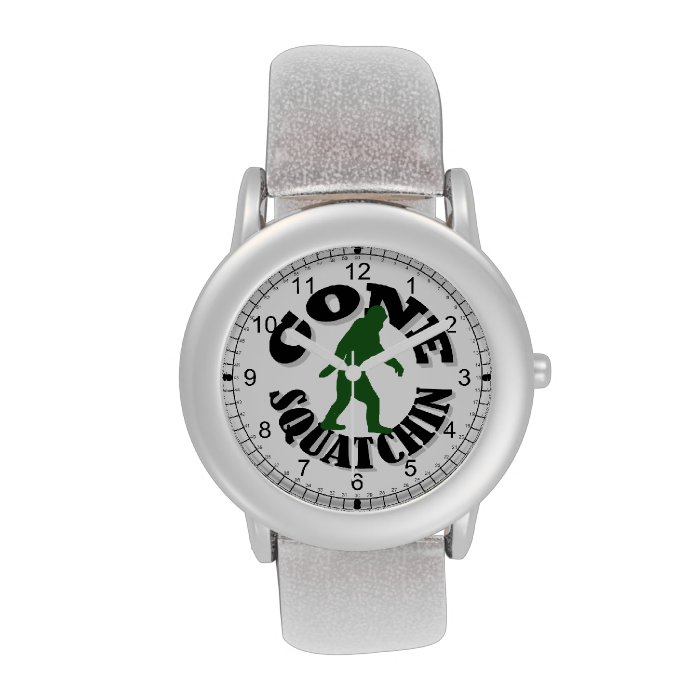 Gone Squatchin  bigfoot logo Watches