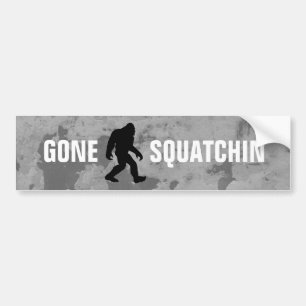Gone Squatchin Bumper Sticker