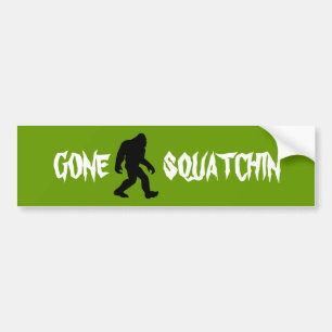 Gone Squatchin Bumper Sticker